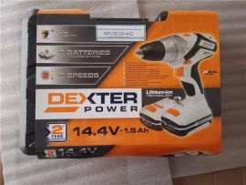 DEXTER POWER IC144LCD Cordless drill 14.4V 1.5Ah 2batteries 