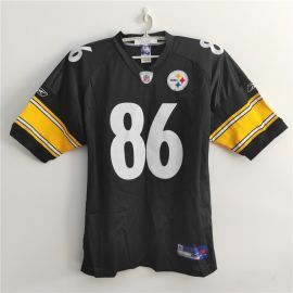 Reebok NFL Hines Ward #86 Pittsburgh Steelers Men's Black Jersey 52 