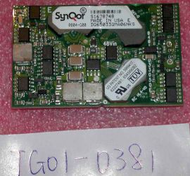 Synqor DQ65033QMA06NKS 2-OUTPUT 60 W DC-DC REG PWR SUPPLY MODULE