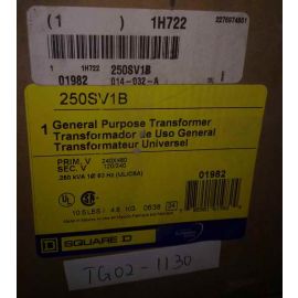 SQUARE D 250SV1B GENERAL PURPOSE TRANSFORMER