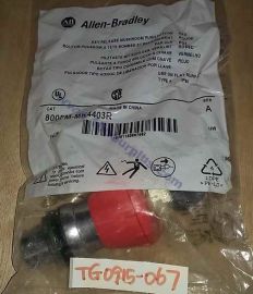 AB Allen-Bradley 800FM-MK4403R Key-release Push Button Switch  Red