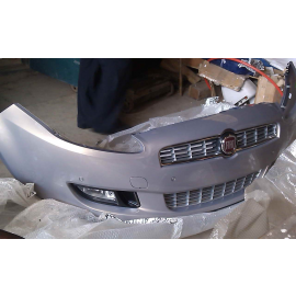 Original Fiat Bravo front bumper with fog lamp Radar Grid Car label C570 735414394 Sliver