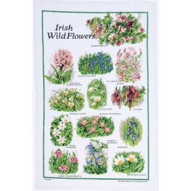 ULSTER WEAVERS Irish Wild Flowers 000IRW Linen Tea Towel 