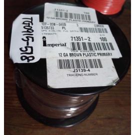 Imperial 71351-2 100feet 12 GA BROWN  PLASTIC PRIMARY Cable