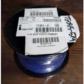 Imperial 71351-4 100feet 12 GA  BLUE  PLASTIC PRIMARY Cable