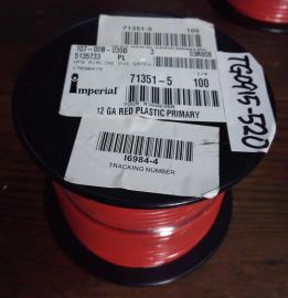 Imperial 71351-5 100feet 12 GA  RED  PLASTIC PRIMARY Cable