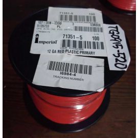 Imperial 71351-5 100feet 12 GA  RED  PLASTIC PRIMARY Cable