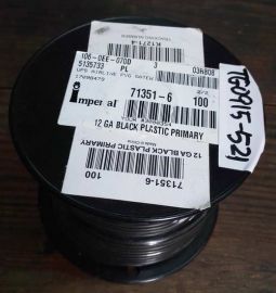 Imperial 71351-6 100feet 12 GA  BLACK  PLASTIC PRIMARY Cable