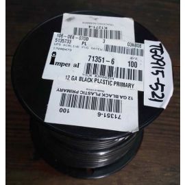 Imperial 71351-6 100feet 12 GA  BLACK  PLASTIC PRIMARY Cable