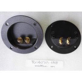 2* ACR YPT-5 SPEAKER BOX TERMINAL ROUND SPRING CUP CONNECTOR SUBWOOFER ENCLOSURE 105mm 77mm mounting hole