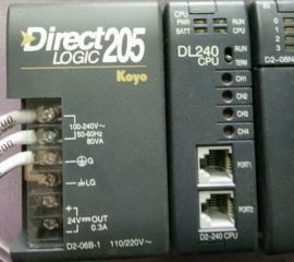 Direct 205 D2-06B-1 DL240 CPU D2-08NA-2 D2-FILL D2-08TR