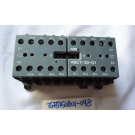 ABB VBC7-30-01 3P MINI CONTACTOR 24VDC,1NC USED 