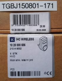 IHC Wireless Mobile power switch, relay, with Earth 1028000586 210A6002