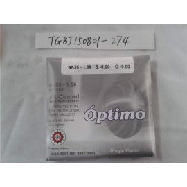 Optimo NK55-1.56 S:-6.00 C:-0.00 AR-Coated single vision lens