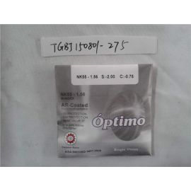 Optimo NK55-1.56 S:-2.00 C:-0.75 AR-Coated single vision lens