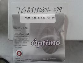 Optimo NK55-1.56 S:-3.00 C:-1.00 AR-Coated single vision lens