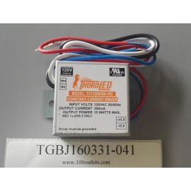 Fulham THORO LED Driver TC11200350-15C 350mA 15w 120V Input - 50V Output 