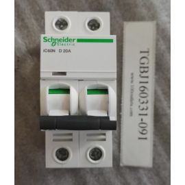 Schneider iC60N D20A D20 2P Circuit Breaker New no box