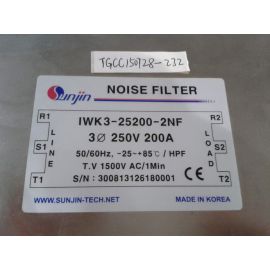 SUNJIN NOISE FILTER IWK3-25200-2NF 250V 200A