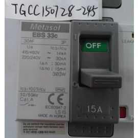 LS Metasol EBS 33c 15A 3P Molded Case Circuit Breaker