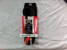 DUAL CABLE 1/4"TS-RCA 4M CPR-204