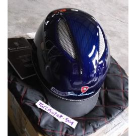 Lamborghini CFC113840004S CAP C1 Carbon Shine Blue Helmet New