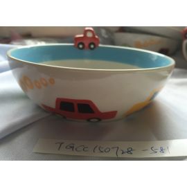 Haus INDRA SAMPLE Car pattern bowl E702-ZJ8F 