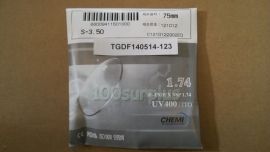 GMP CHEMI INDEX S-3.50 70mm HI-INDEX ASP 1.74 UV400/ITO/USH Lens