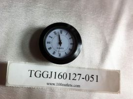 100pcs Damaged Black Mini Clock,Alkaline Battery H2850