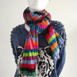 REMENBER Rainbow scarf Coloful muffler neckerchief wraps