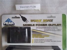 Peak PKC0BE 800-Watt Mobile Power Outlet with Professional Install Kit 
