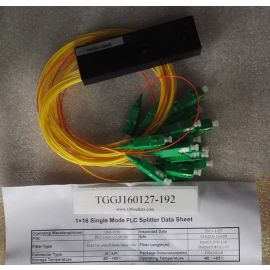 1x16 Single Module Blockless Fiber PLC Splitter New with report