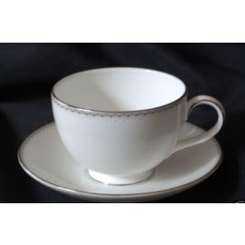 Monique Lhuillier for Royal Doulton Dentelle - Tea Saucer&Tea Cup  Set