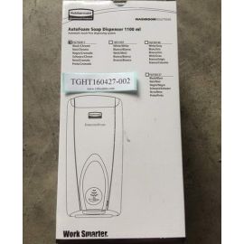 Rubbermaid TC Technical Concepts AutoFoam 1100ml Soap Dispenser 750411 Black/Chrome Touchless Auto