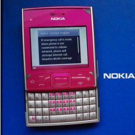 Nokia X5-01 QWERTY PDA QUAD Metal Smartphone 3.5G Pink L.GREY