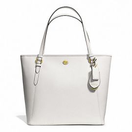 COACH F27349 PEYTON LEATHER ZIP TOP TOTE