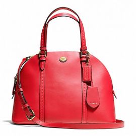 COACH F25671 PEYTON LEATHER CORA DOMED SATCHEL