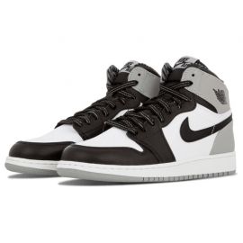 AIR JORDAN 1 RETRO HIGH OG Barons 575441-104 Black/White/Grey New no box