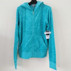 Juicy Couture Women's Ombre Starflower Hoodie Bermuda Sky L JG001278-430