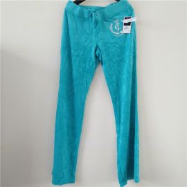 Juicy Couture Women's JG Laurel Velour Pant Bermuda Sky M JGO01099-430