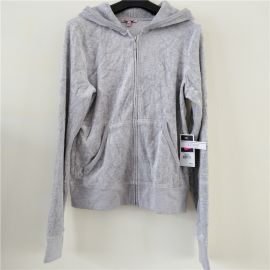 Juicy Couture Women's JC Basic Hoodie Silver Lining L JG000836-050