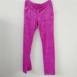 Juicy Couture Women's Velour Pant Pink Blaze M JG006697
