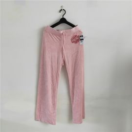 Juicy Couture Women's Swirl Leaf Velour Pant Sheer Pink S JG008643-670