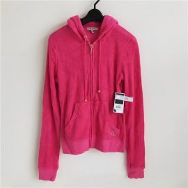 Juicy Couture Women's Solid M Try Hoodie Happy Times M JGO01222-690