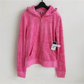 Juicy Couture Women's Royal Paisley Velour Hoodie Highlighter L JGO01281-670 