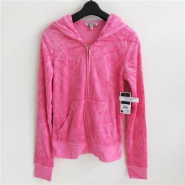 Juicy Couture Women's Royal Paisley Velour Hoodie Highlighter S JGO01281-670 