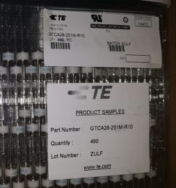TE Circuit Protection Gas Discharge Tubes GTCA28-251M-R10
