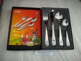 ZWILLING BINO Twin Kids 4-pc 18/10 Stainless Steel Flatware Set 