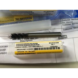 Kennametal UDDE0800A5ARB  KC643M High-Performance Finishing End Mill