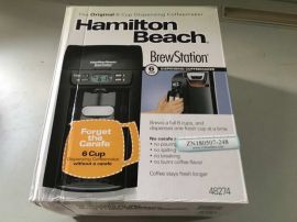 Hamilton Beach 48274 6-Cup Programmable Brewstation Dispensing Coffee Machine 100-120VAC